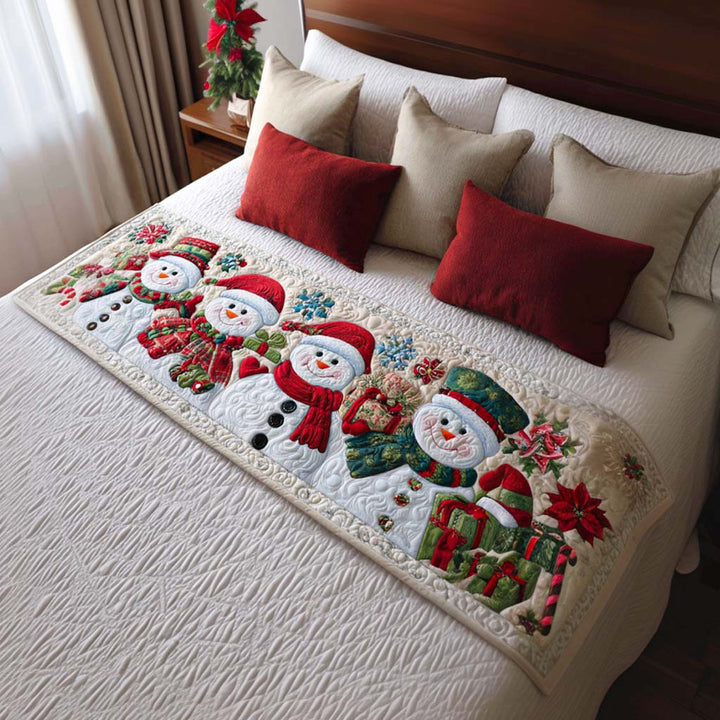 Couverture de Lit Matelassée Bonhomme de Neige