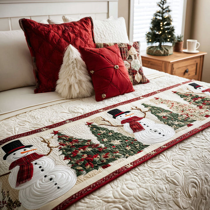 Couverture de lit matelassée de Noël