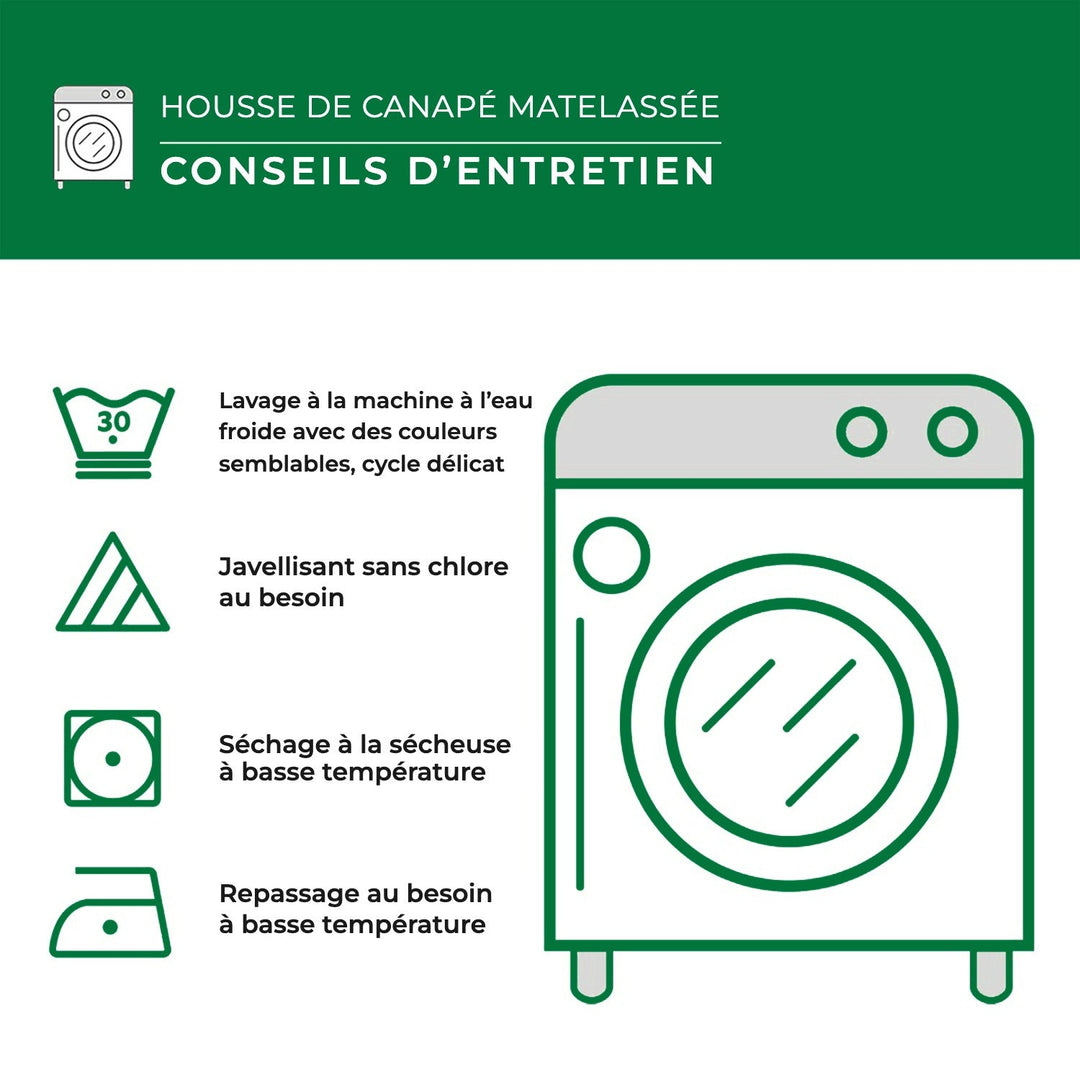 Housse de canapé matelassée Tide Drift