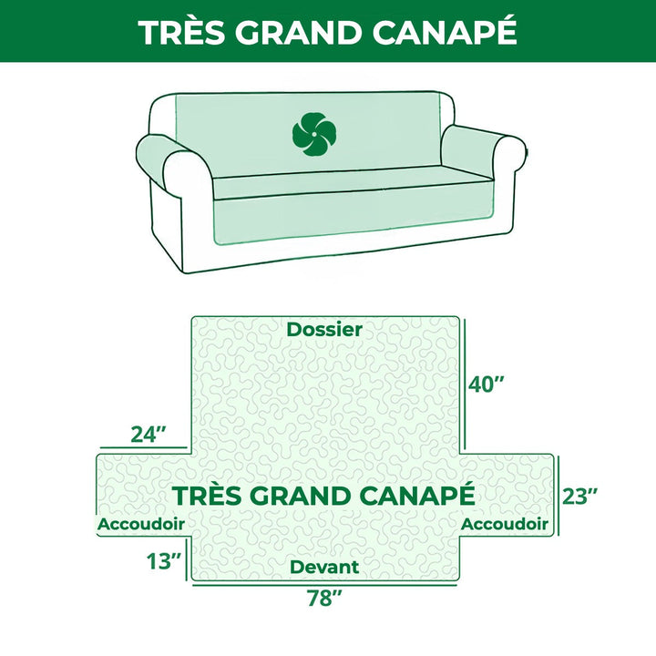 Housse de canapé matelassée Elves Helper