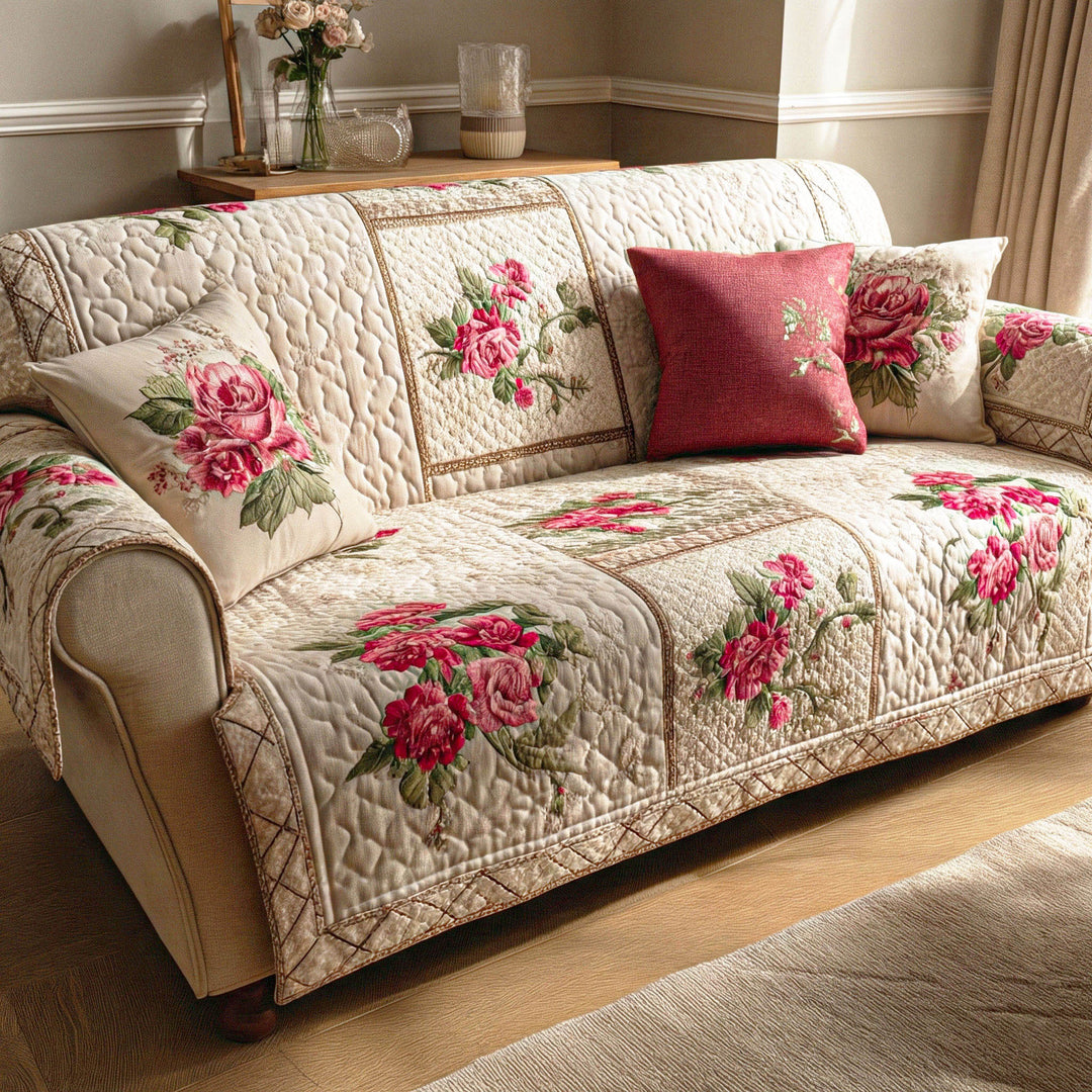 Housse de canapé matelassée Soft Garden
