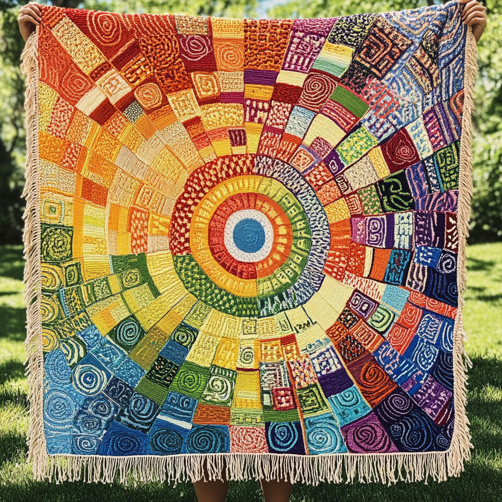 Couverture Tissée Solar Symphony