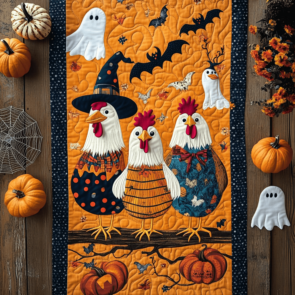 Chemin de Table Matelassé Halloween NCU0VT35
