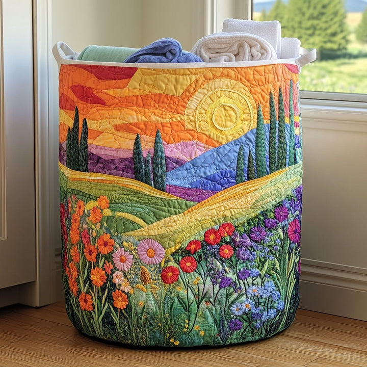 Panier à Linge Matelassé Prairie Printanière NCU0PVL611
