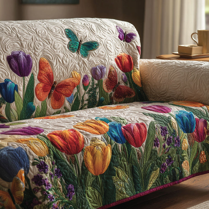 Housse de canapé matelassée Wingscape Printemps