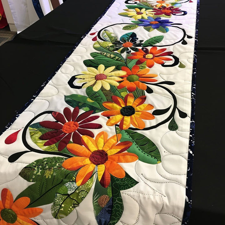 Nappe Quiltée Florale de Printemps NCU0TL388