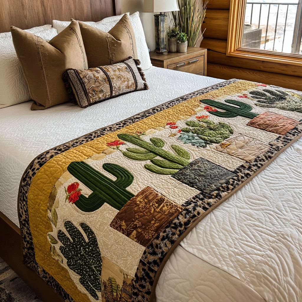 Couverture de Lit Matelassée Cactus