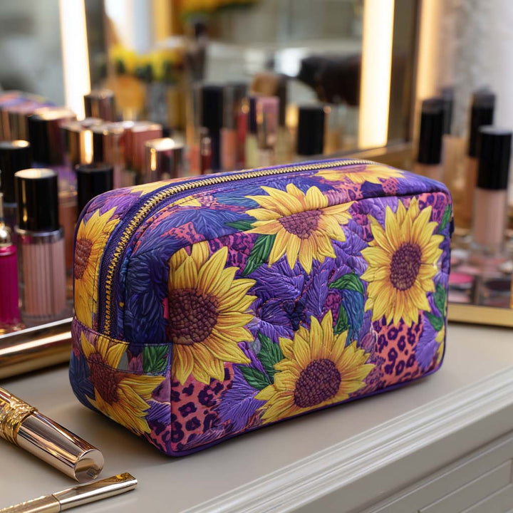 Sac de maquillage matelassé Sun Charm