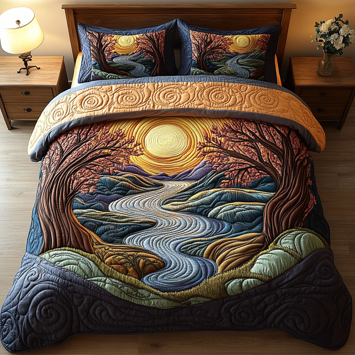 Ensemble de literie matelassé Sunbeam Serenity en 3 pièces