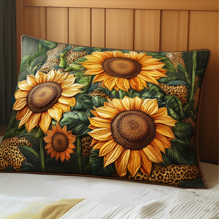 Housse de Coussin Matelassée Rêves de Tournesol NCU0NT6366