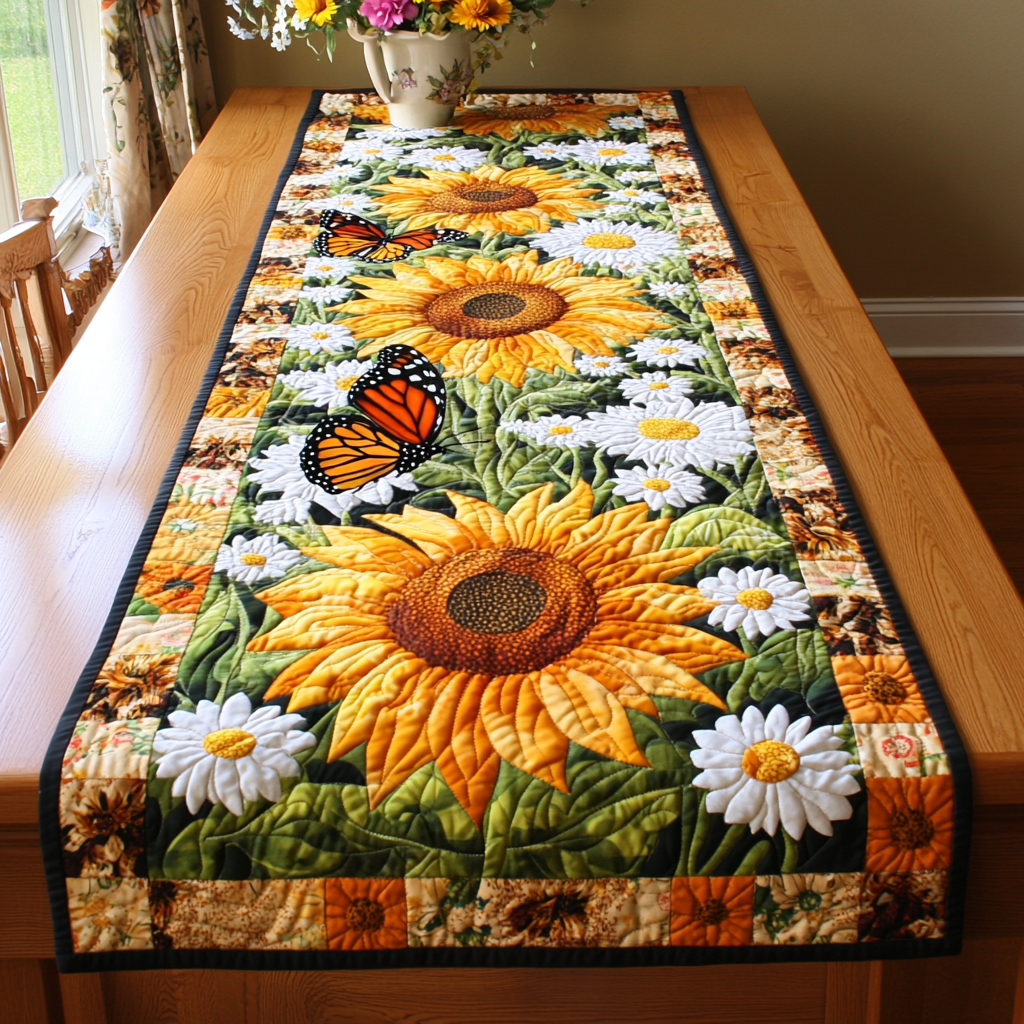 Chemin de Table Matelassé Sunflower Bliss NCU0VL1887