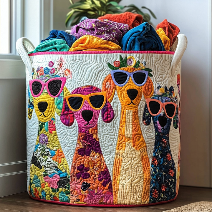 Panier à Linge Matelassé Sunny Dogs NCU0DDK1308