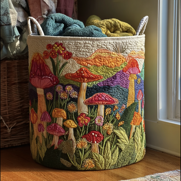 Panier à Linge Matelassé Jardin du Lever de Soleil NCU0DDK1361