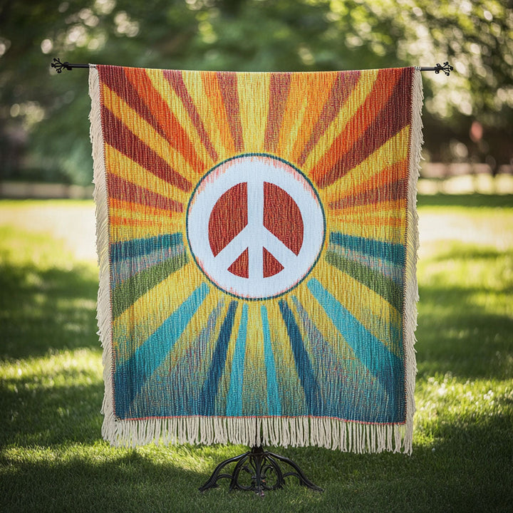 Couverture Tissée Sunshine Peace
