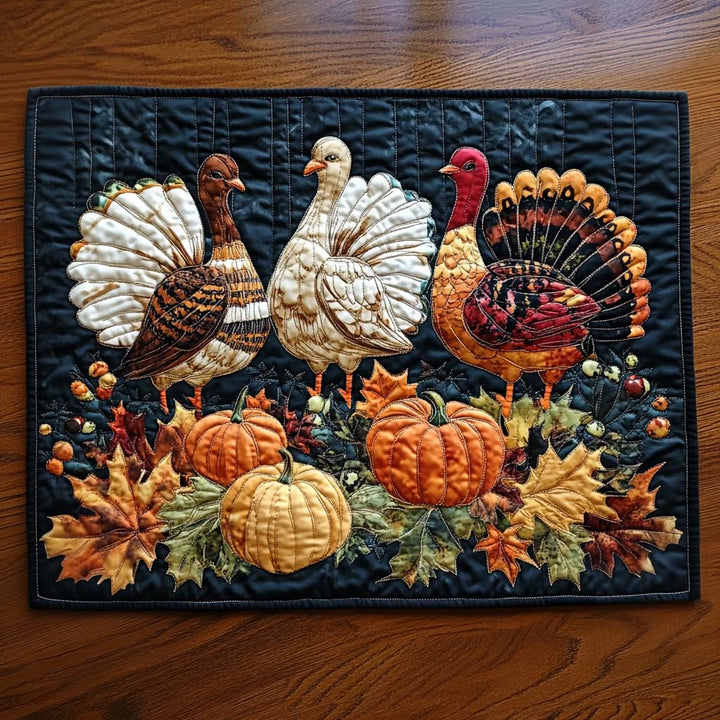 Nappe en patchwork pour Thanksgiving NCU0NT1450