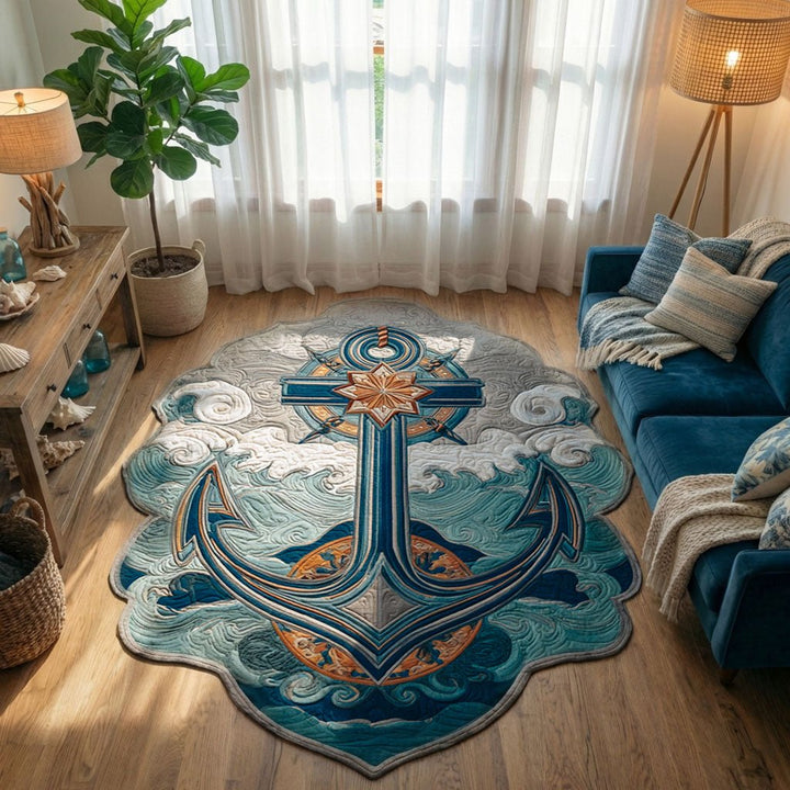 Le Tapis de Forme Personnalisée Ancre Maritime NCU0PT11625
