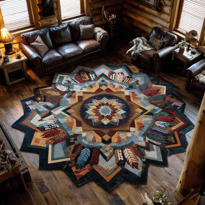 Le Tapis en Forme Personnalisée Étoile Souveraine NCU0PT11601