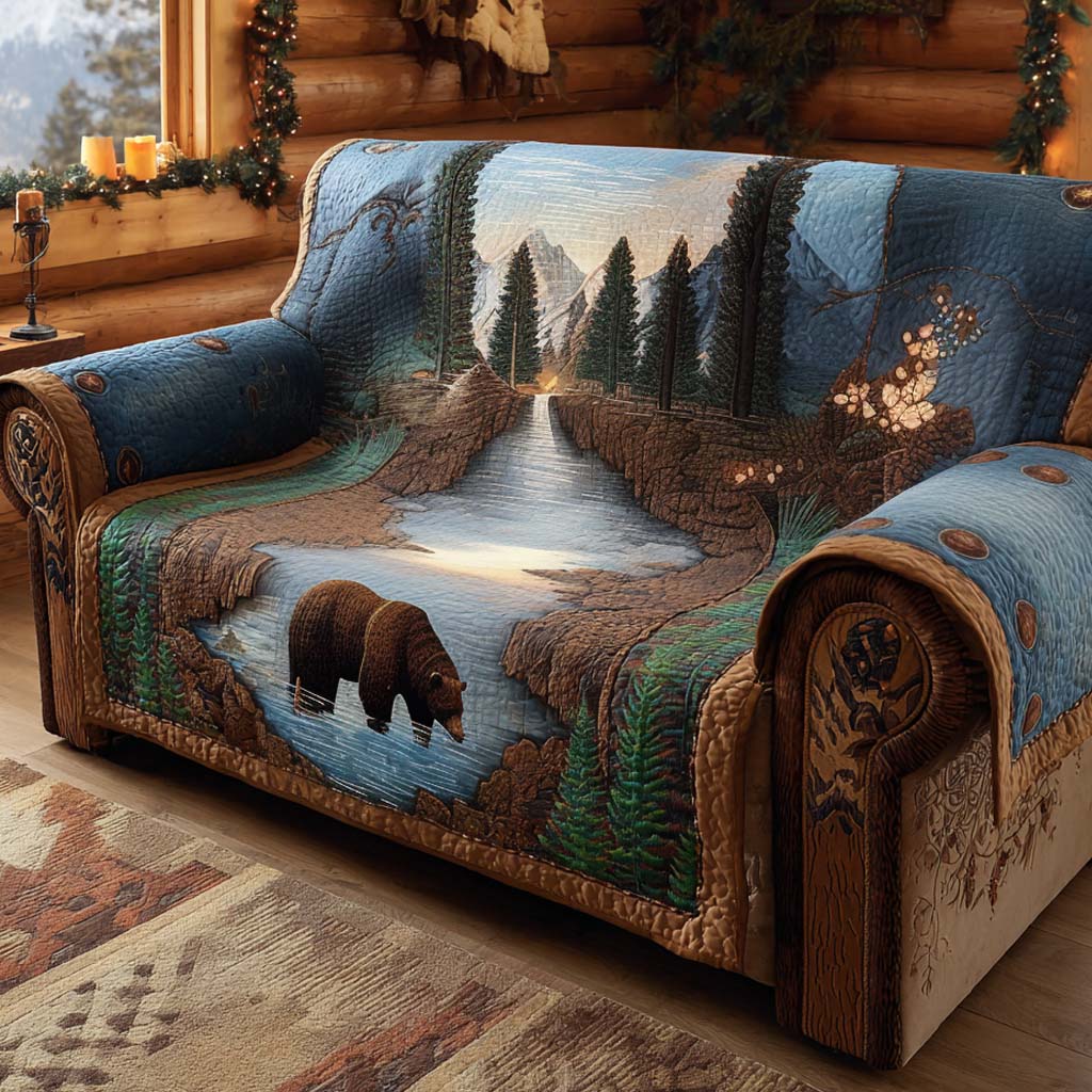 Housse de Canapé Matelassée Ours