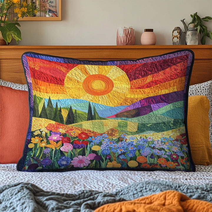 Tapisserie de paysage tranquille Housse de coussin en bedding matelassé NCU0PT6680