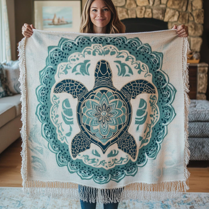 Couverture tissée Tranquil Tide