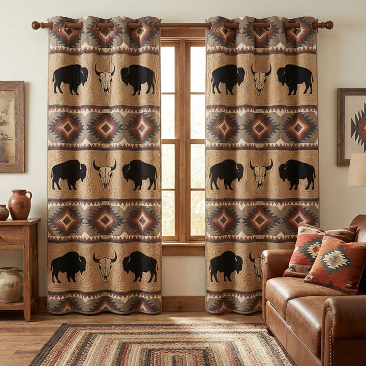 Rideaux Matelassés Tribal Buffalo NCU0TV1617