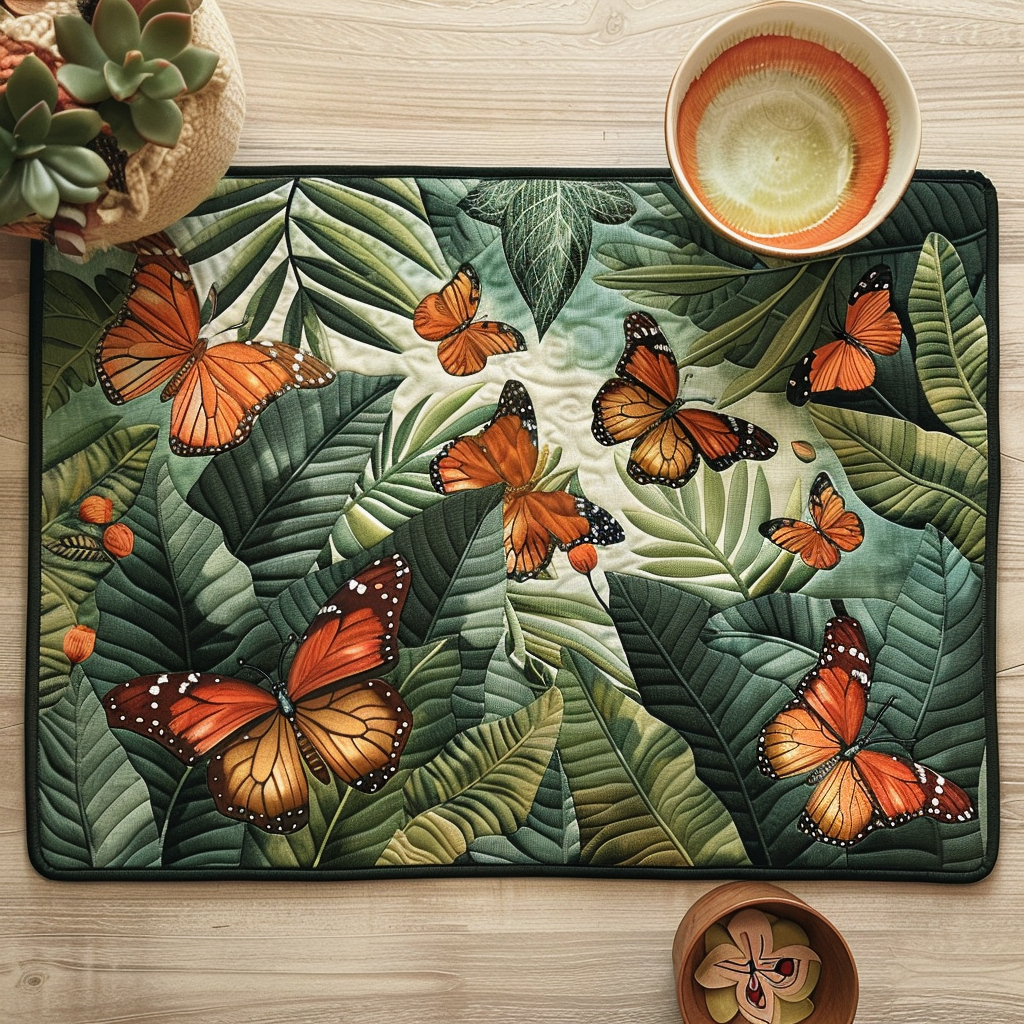 Napperons Matelassés Papillons Tropicaux NCU0TH022