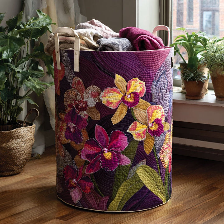 Panier à linge en velours tropical matelassé NCU0PTT938