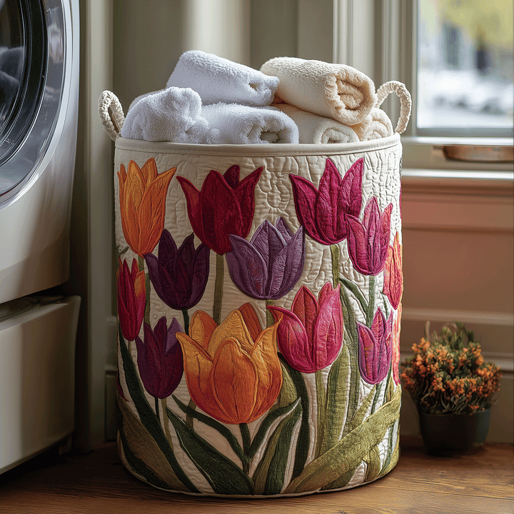 Panier à Linge Matelassé Tulip Joy NCU0TH2905