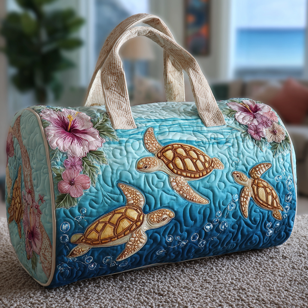 Sac de voyage matelassé Turtle Dream