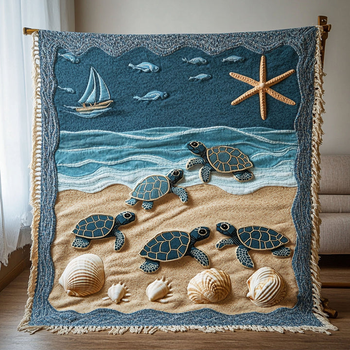 Couverture Tissée Rêve de Tortue
