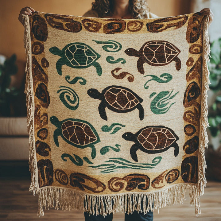 Couverture en Tissu Turtles Whispers