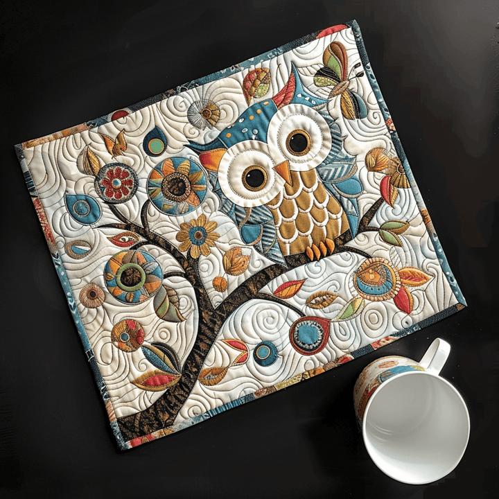 Napperon Matelassé Hibou Fantaisiste NCU0TL010
