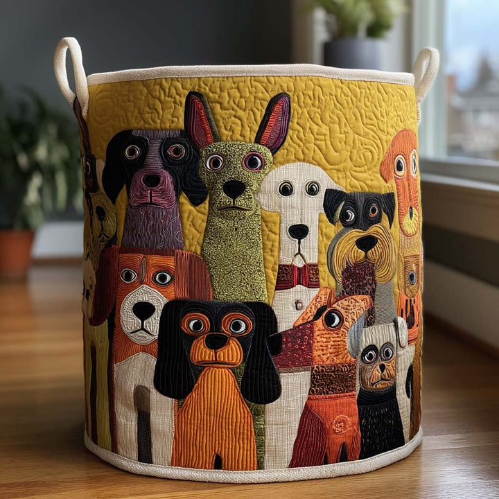 Panier à Linge Matelassé Whimsy Woofs NCU0PTT1468