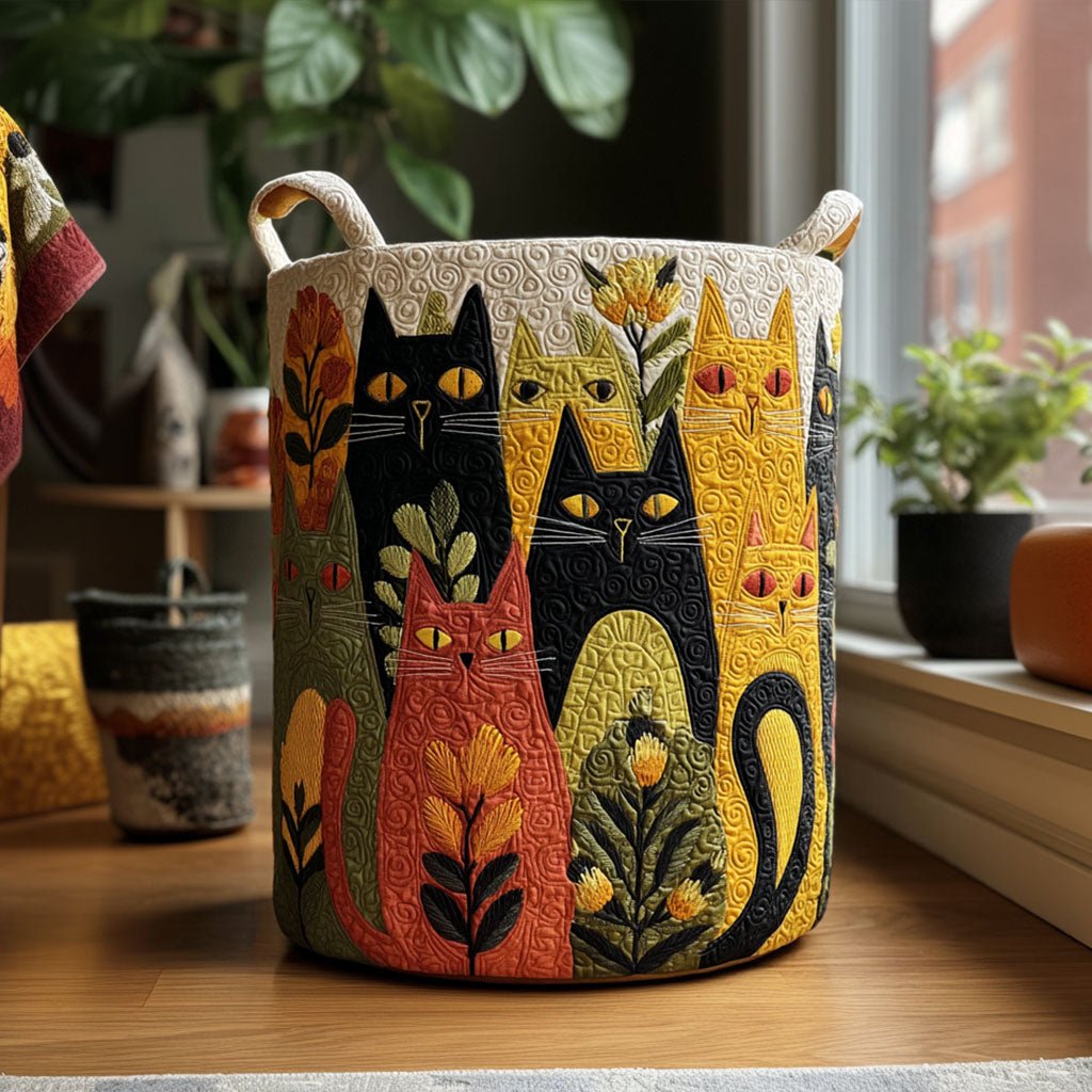 Panier à linge matelassé Whisker Patch NCU0PTT2133