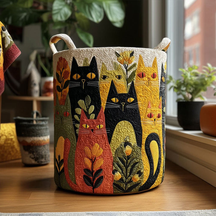 Panier à linge matelassé Whisker Patch NCU0PTT2133