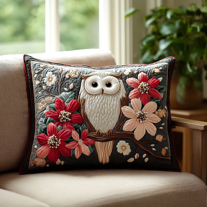 Housse de Coussin Matelassée Chouette Murmure NCU0DK3621