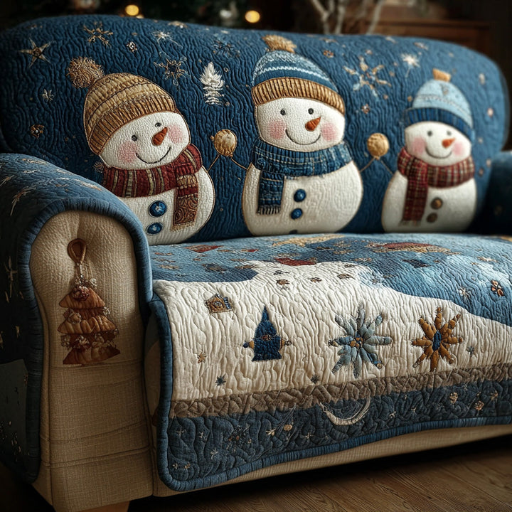 Housse de canapé matelassée Whispering Snowlight
