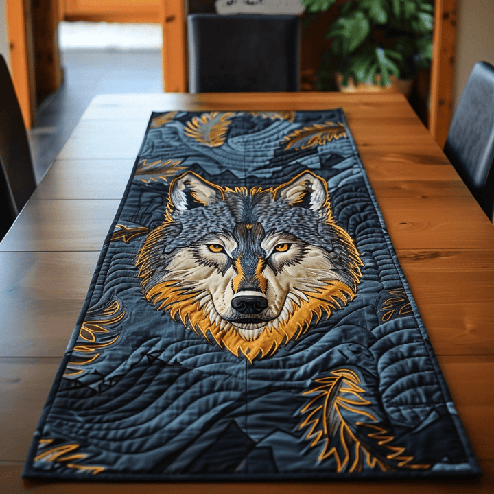Chemin de Table Matelassé Loup Sauvage NCU0TH134