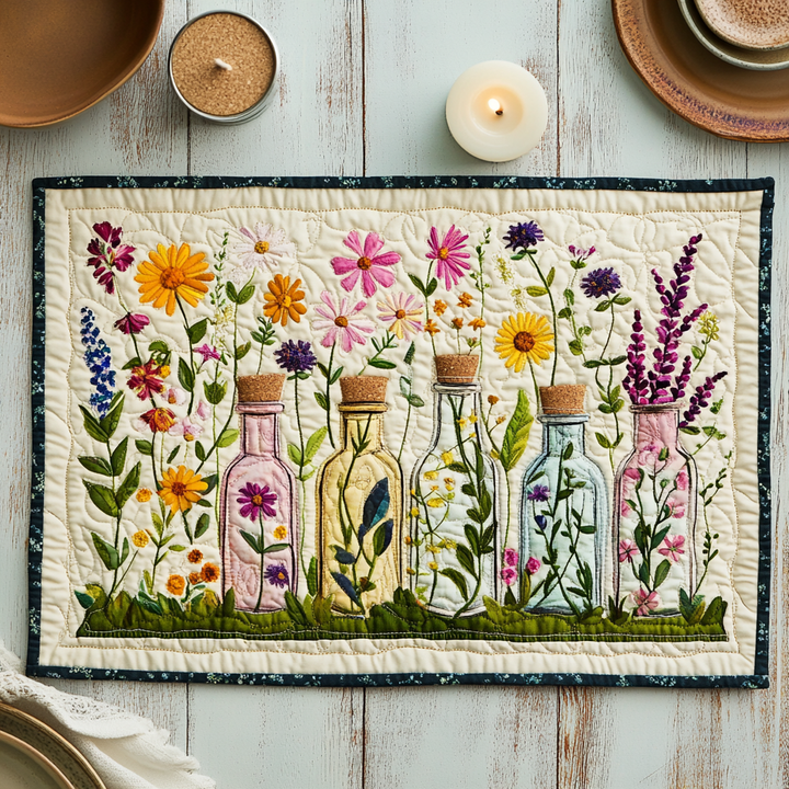 Nappe Matelassée Jardin Sauvage NCU0VH5654