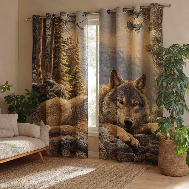 Rideaux Matelassés Âme de Loup Sauvage NCU0HH1596