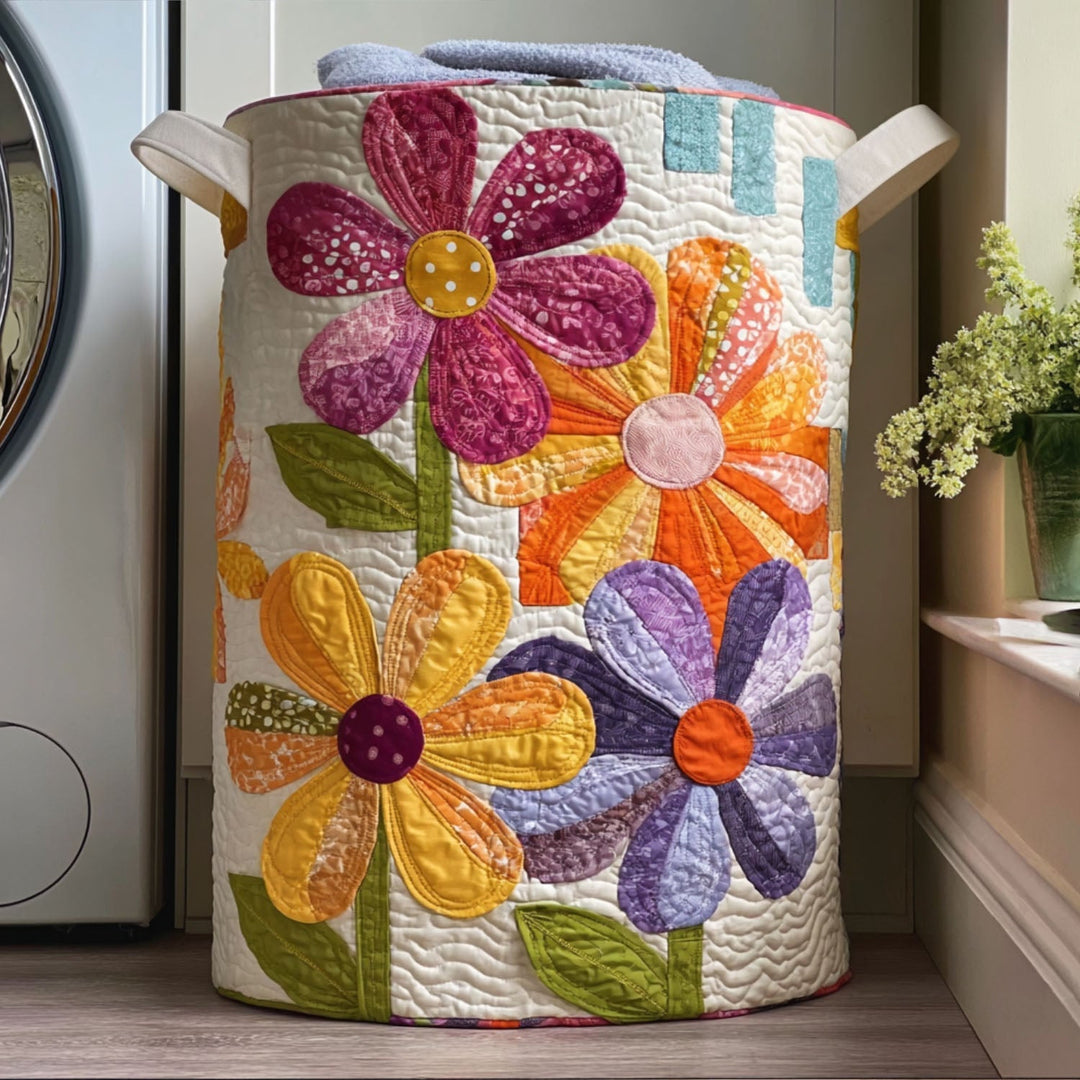 Panier à linge matelassé Wildflower Waltz NCU0PTT841