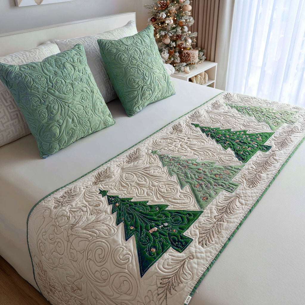 Couverture de lit matelassée de Noël