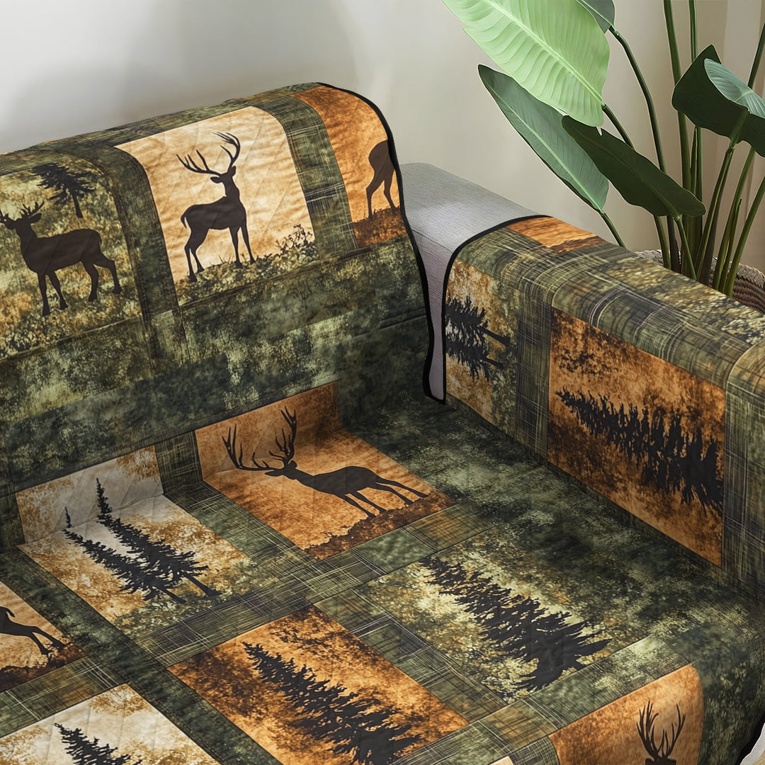 Housse de canapé matelassée Woodland Charm