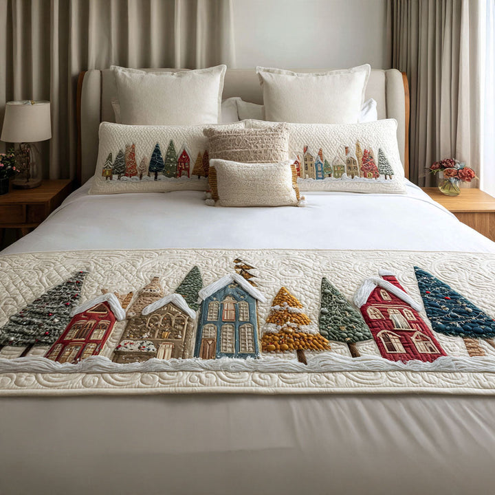 Couverture de Lit Matelassée en Sapin des Bois