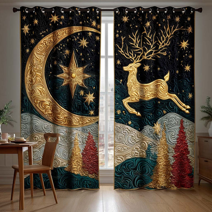 Rideaux Matelassés de Réveillon de Noël NCU0NT11154