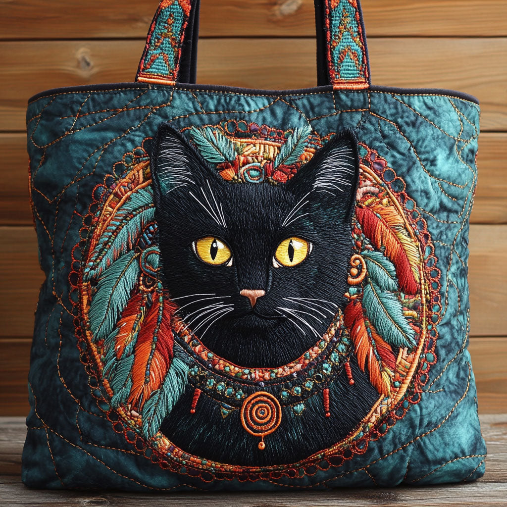 Sac fourre-tout matelassé Tribal Cat CW1201083CL