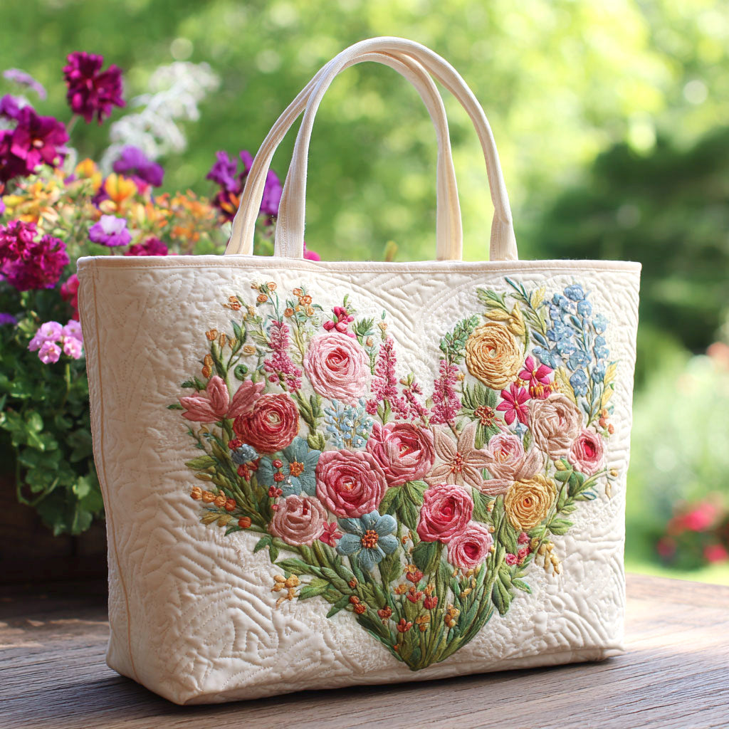 Sac fourre-tout matelassé Flower Love CW1401035CL