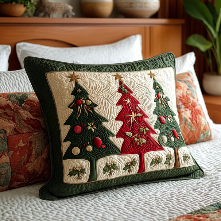 Housse de Coussin Matelassée Forêt de Houx NCU0TV661