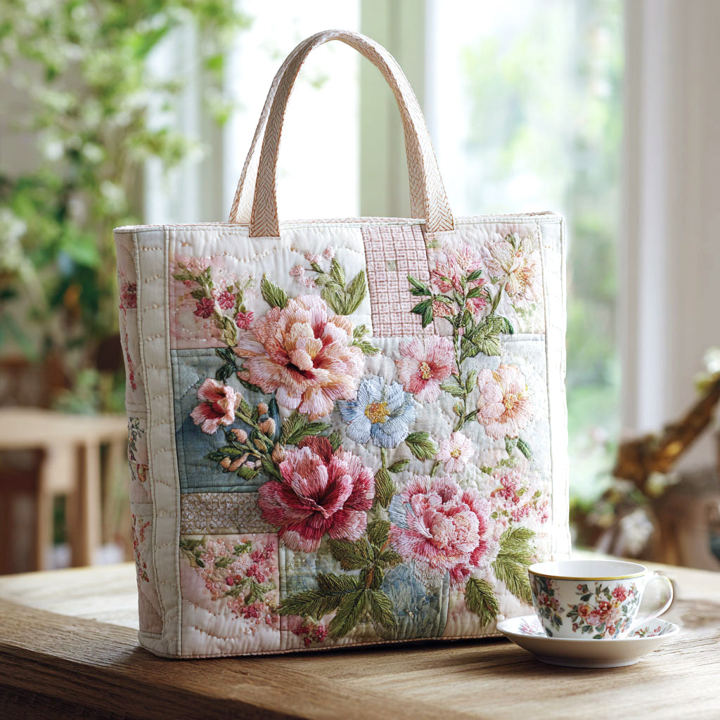 Sac fourre-tout matelassé Blooming Flower CW1301002CL