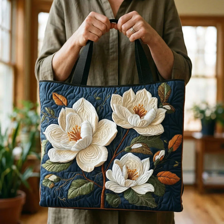 Sac fourre-tout matelassé - Magnolia délicat